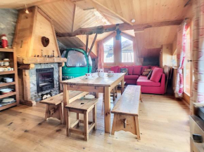 Chalet en bois, 4 chambres, WIFI, skis, parking proche, 8 pers - FR-1-344-791